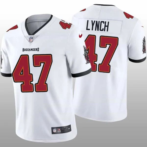Men Tampa Bay Buccaneers 47 John Lynch Nike White Vapor Limited NFL Jersey